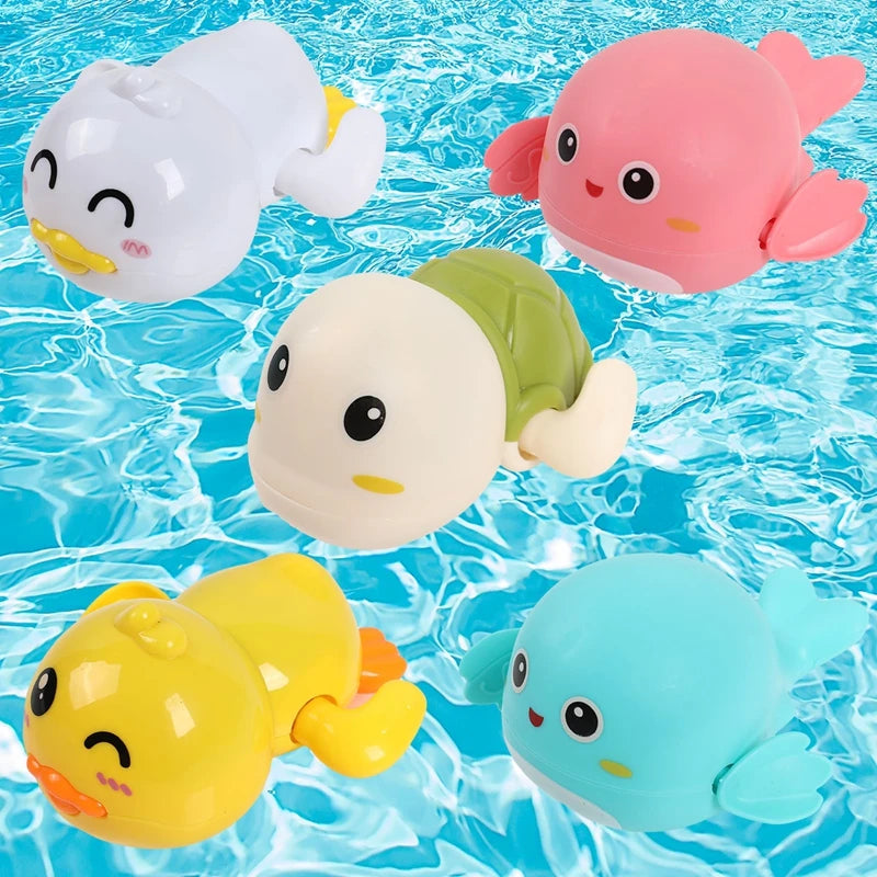 5 stuks gemengde opwindbare badspeeltjes.